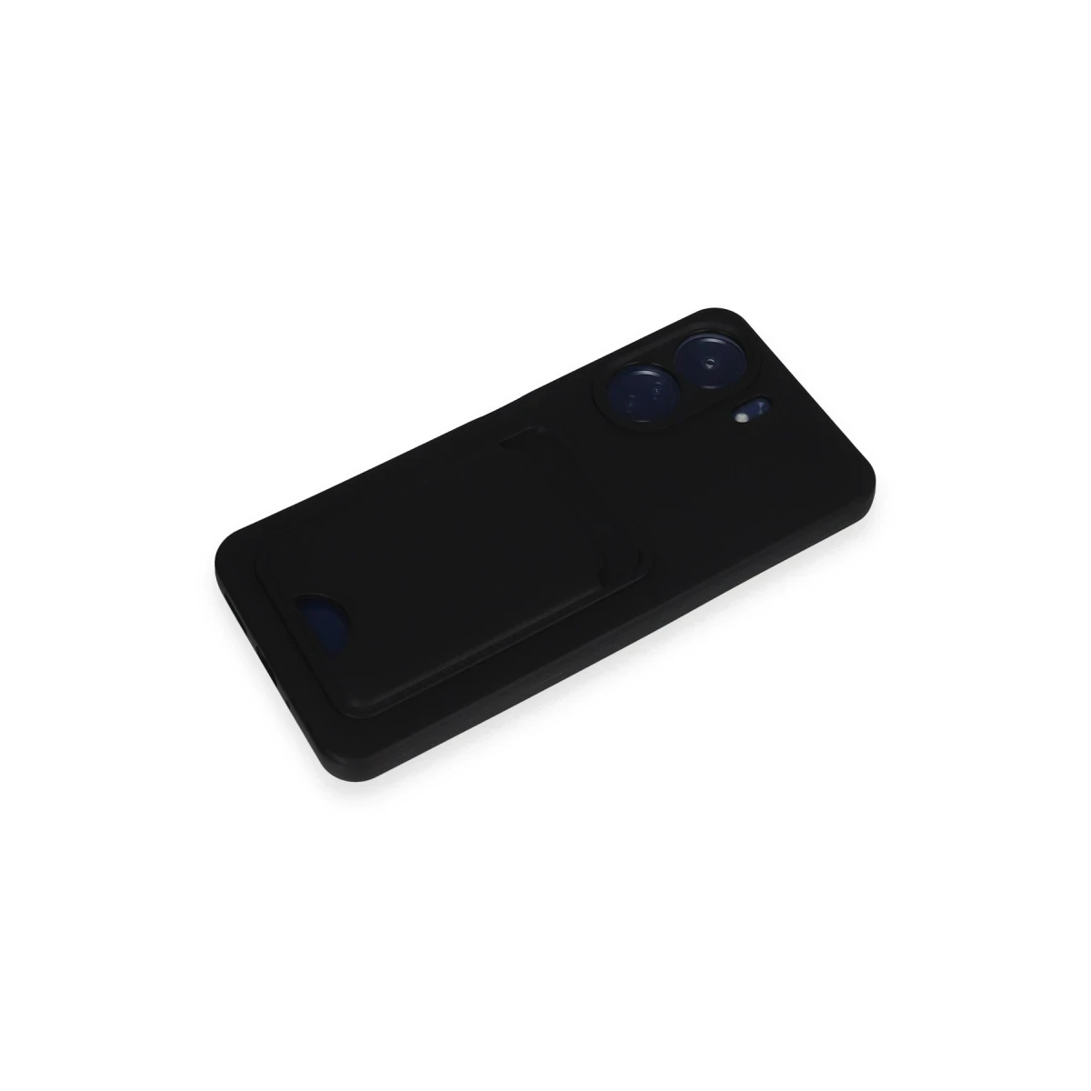 Xiaomi Redmi 13C Kılıf Kelvin Kartvizitli Silikon - Siyah