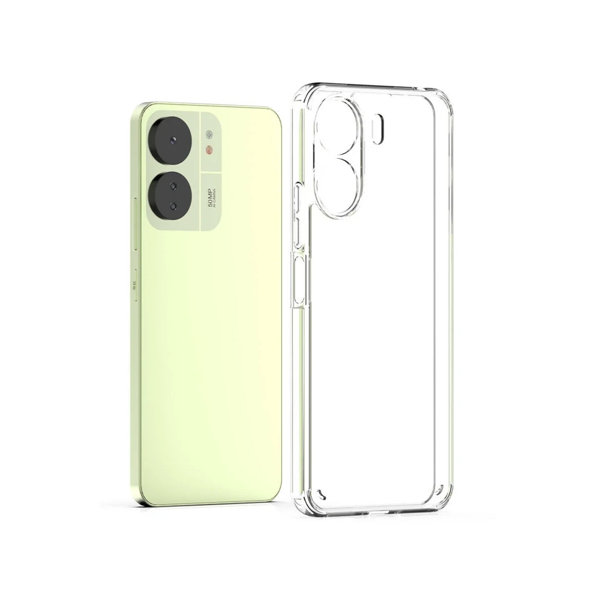 Xiaomi Redmi 13C Kılıf Lüx Şeffaf Silikon