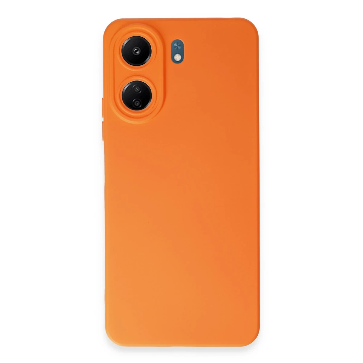 Xiaomi Redmi 13C Kılıf Nano içi Kadife Silikon - Turuncu