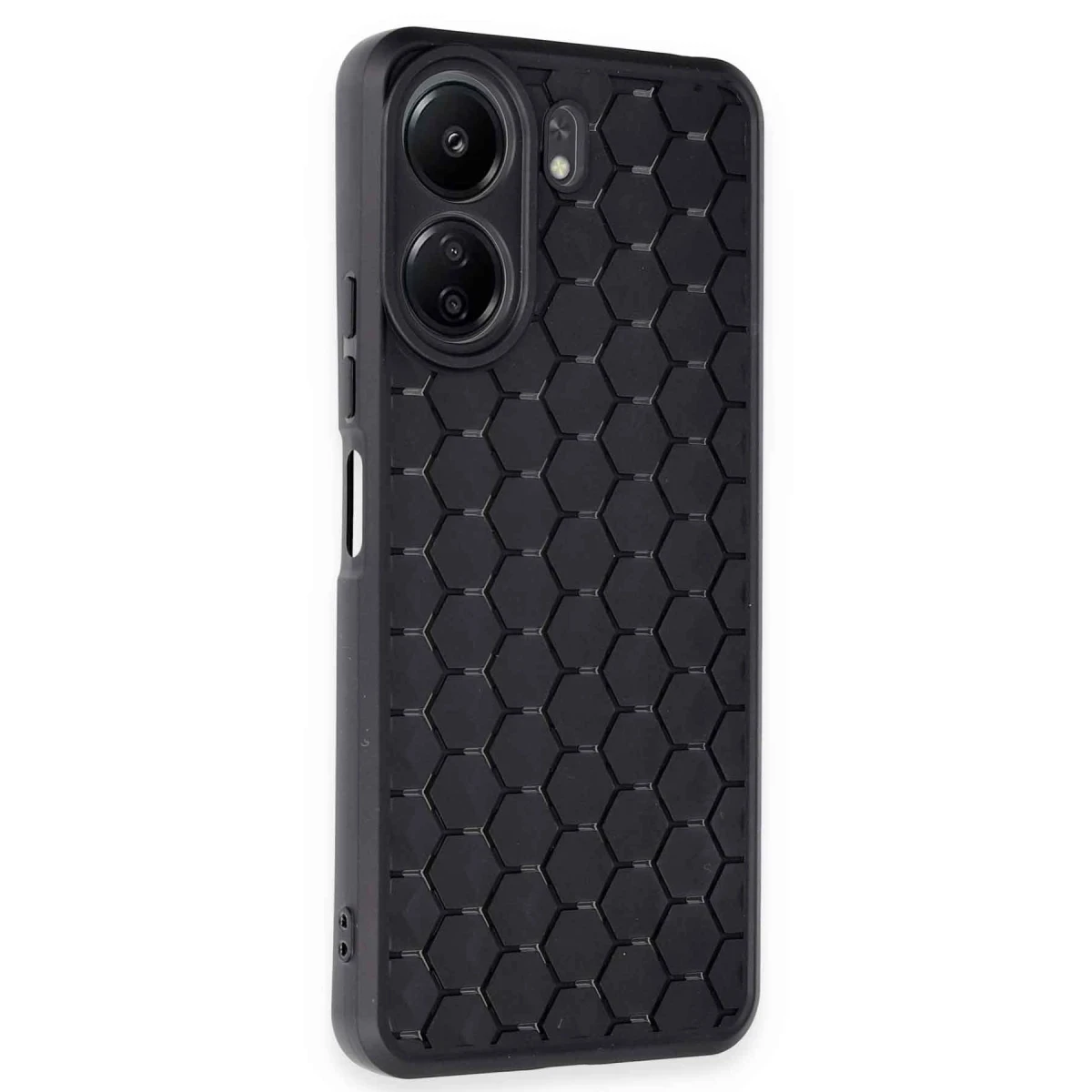 Xiaomi Redmi 13C Kılıf Petek Silikon Kapak - Siyah