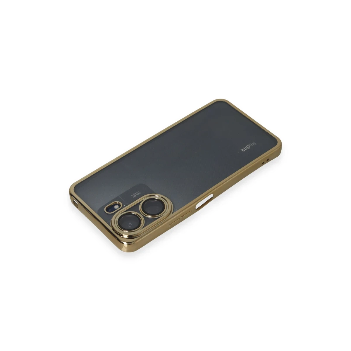 Xiaomi Redmi 13C Kılıf Razer Lensli Silikon - Gold