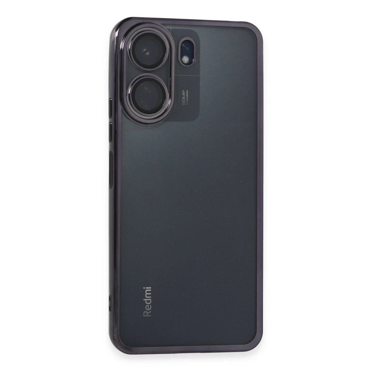 Xiaomi Redmi 13C Kılıf Razer Lensli Silikon - Mor