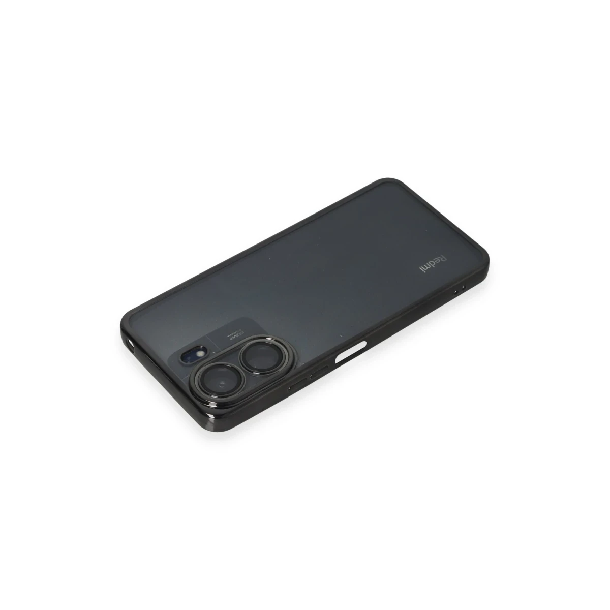 Xiaomi Redmi 13C Kılıf Razer Lensli Silikon - Siyah