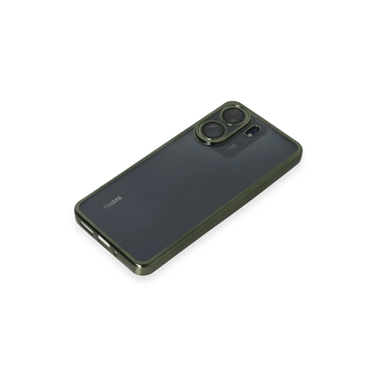 Xiaomi Redmi 13C Kılıf Razer Lensli Silikon - Yeşil