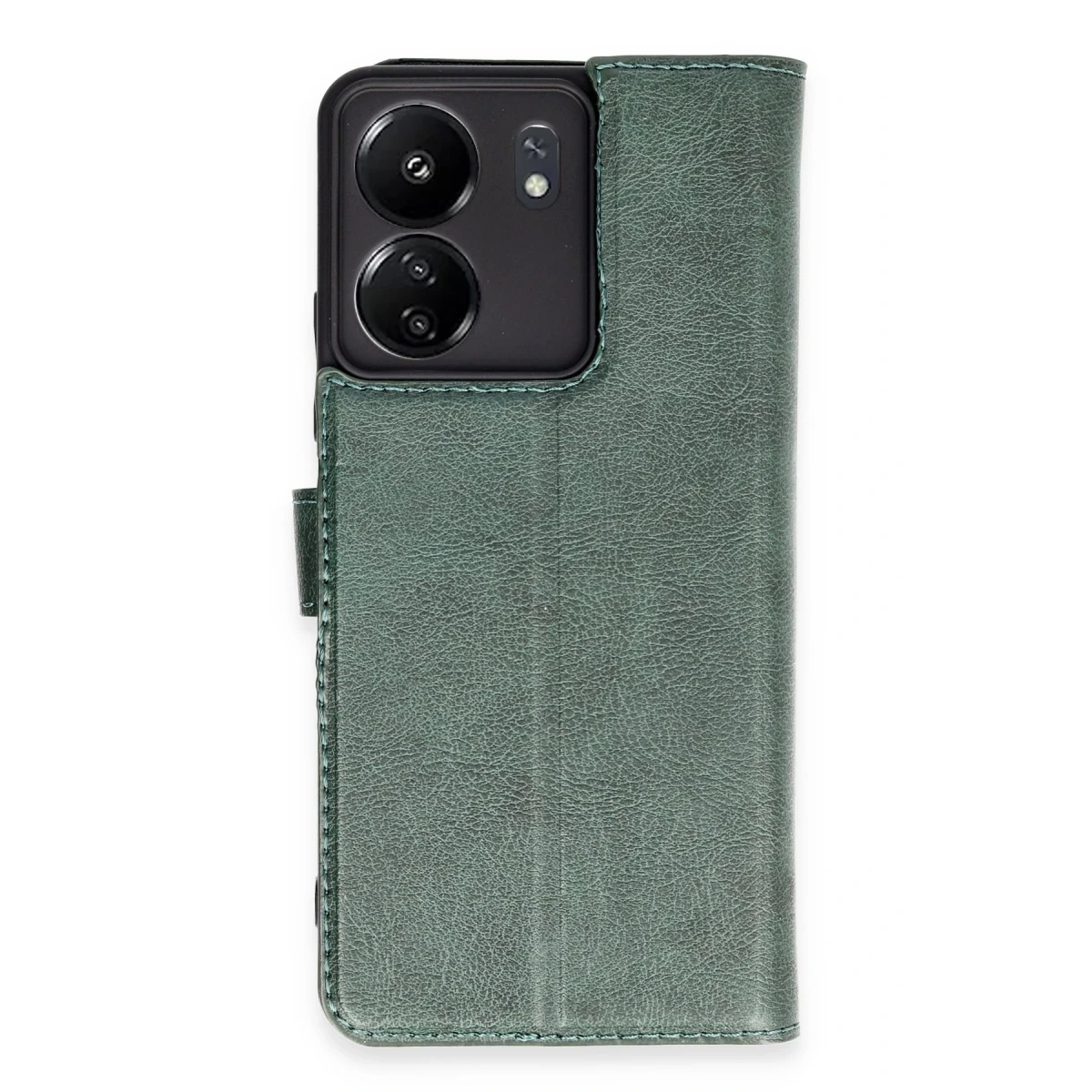 Xiaomi Redmi 13C Kılıf Trend S Plus Kapaklı Kılıf - Yeşil