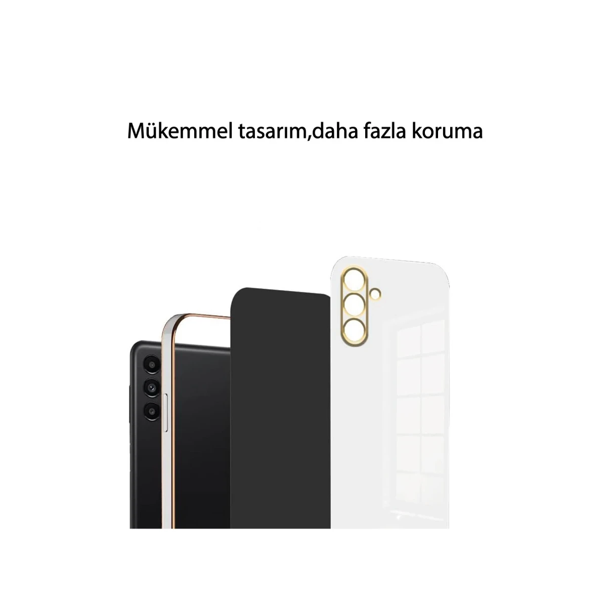Xiaomi Redmi 13C Kılıf Volet Silikon - Beyaz