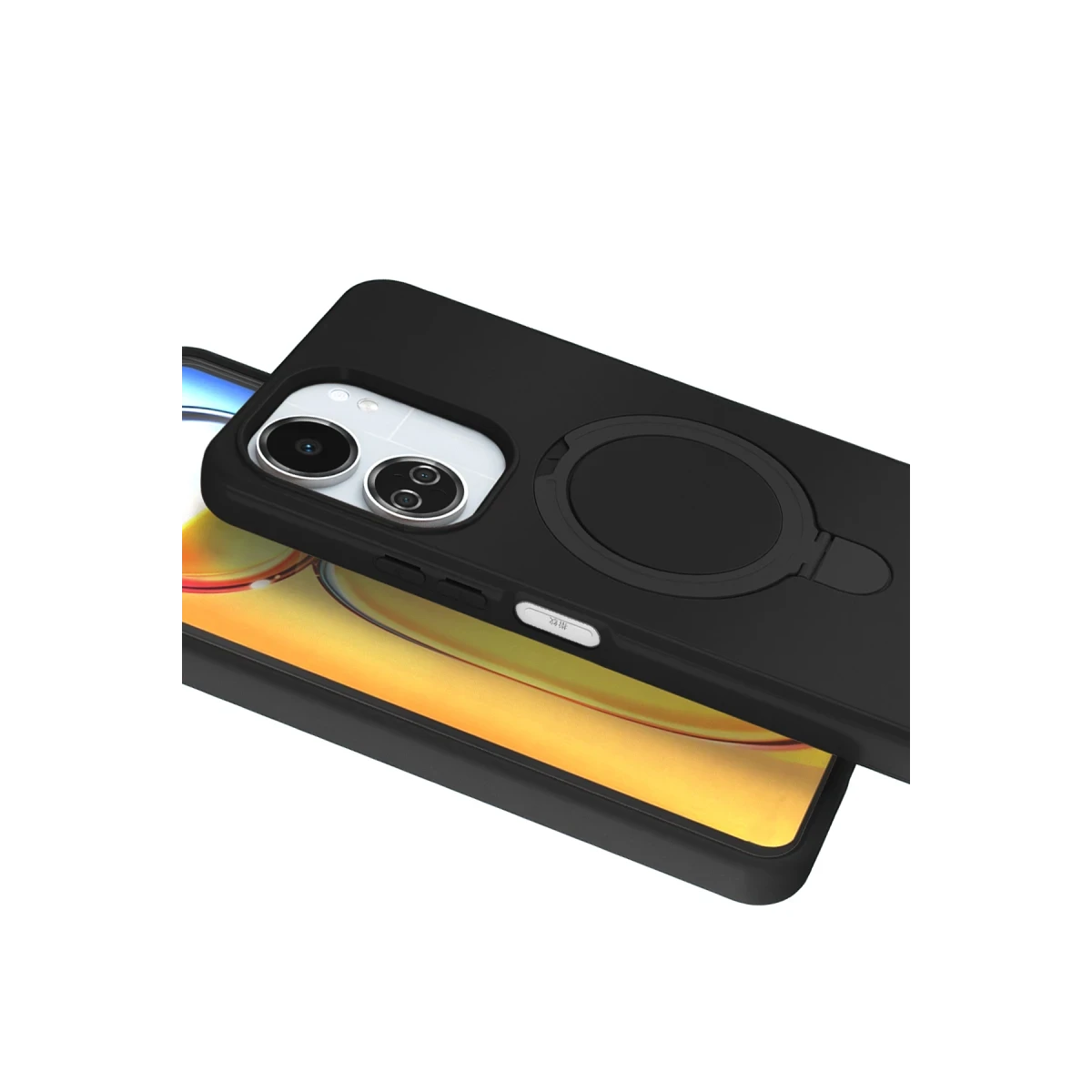 Xiaomi Redmi 13C Regal Magsafe Standlı Kapak - Siyah
