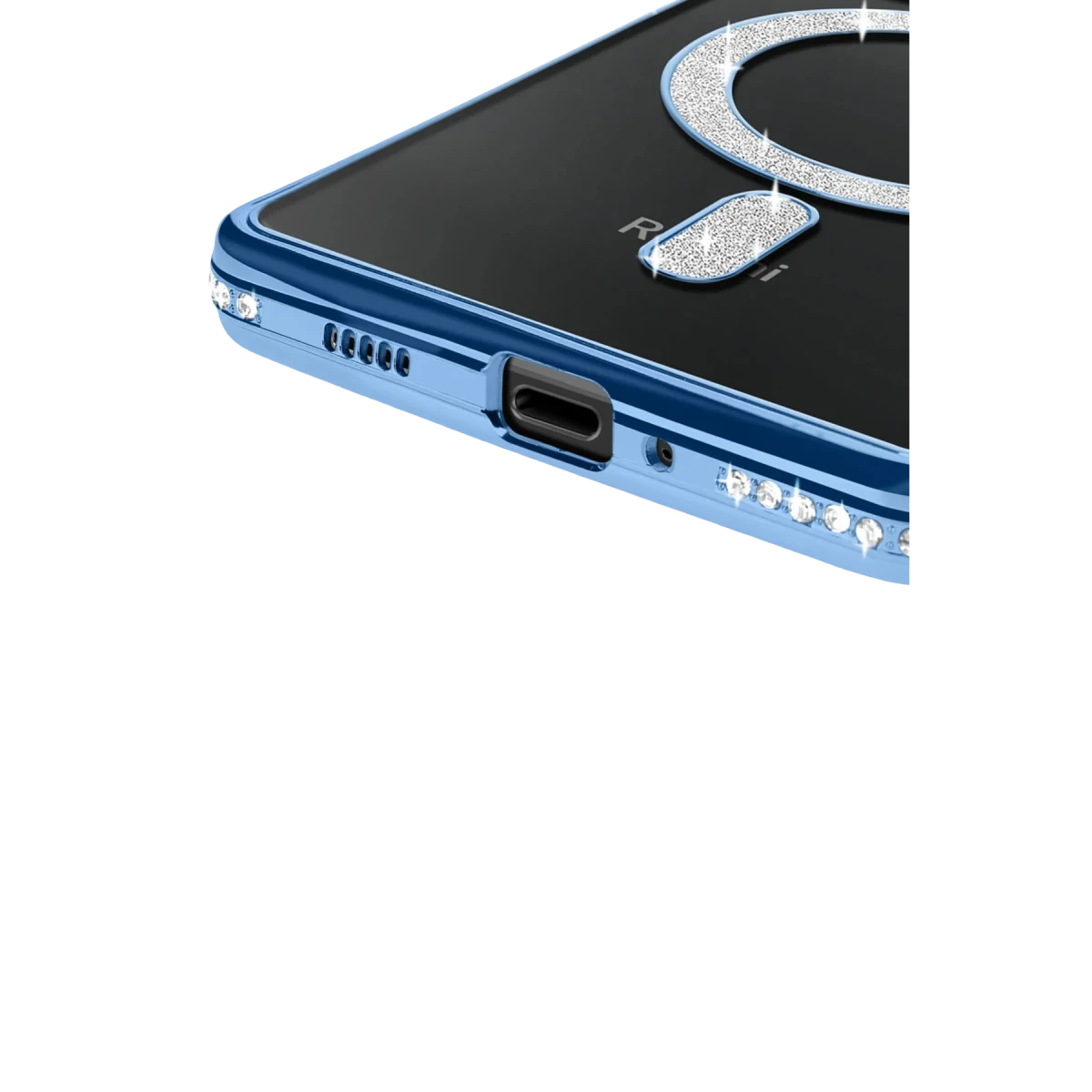 Xiaomi Redmi 14C Joke Simli Magneticsafe Kılıf - Mavi