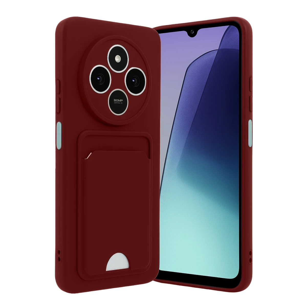 Xiaomi Redmi 14C Kelvin Kartvizitli Silikon - Bordo