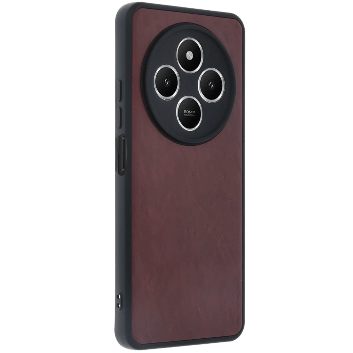 Xiaomi Redmi 14C Kılıf Aras Deri Kapak - Bordo