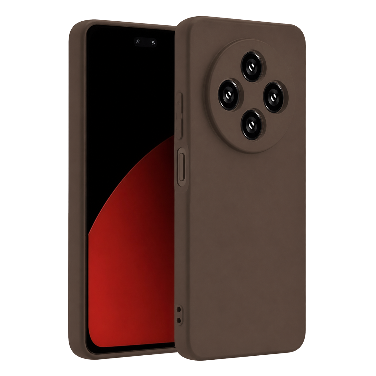 Xiaomi Redmi 14C Kılıf First Silikon - Kahverengi