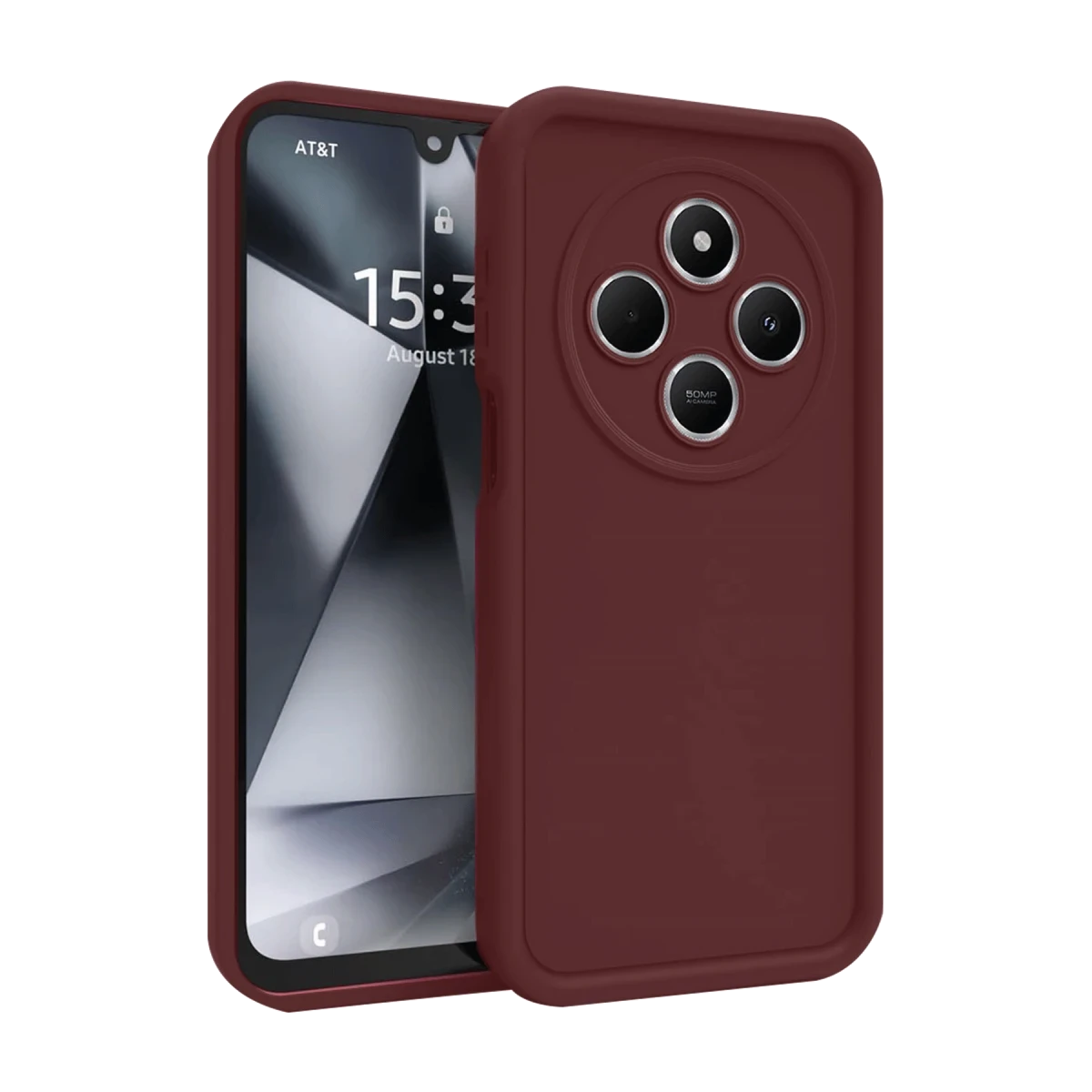Xiaomi Redmi 14C Kılıf Viera Silikon - Bordo