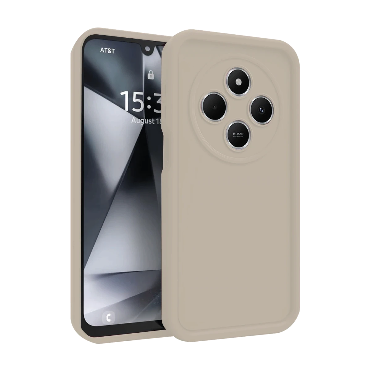 Xiaomi Redmi 14C Kılıf Viera Silikon - Krem