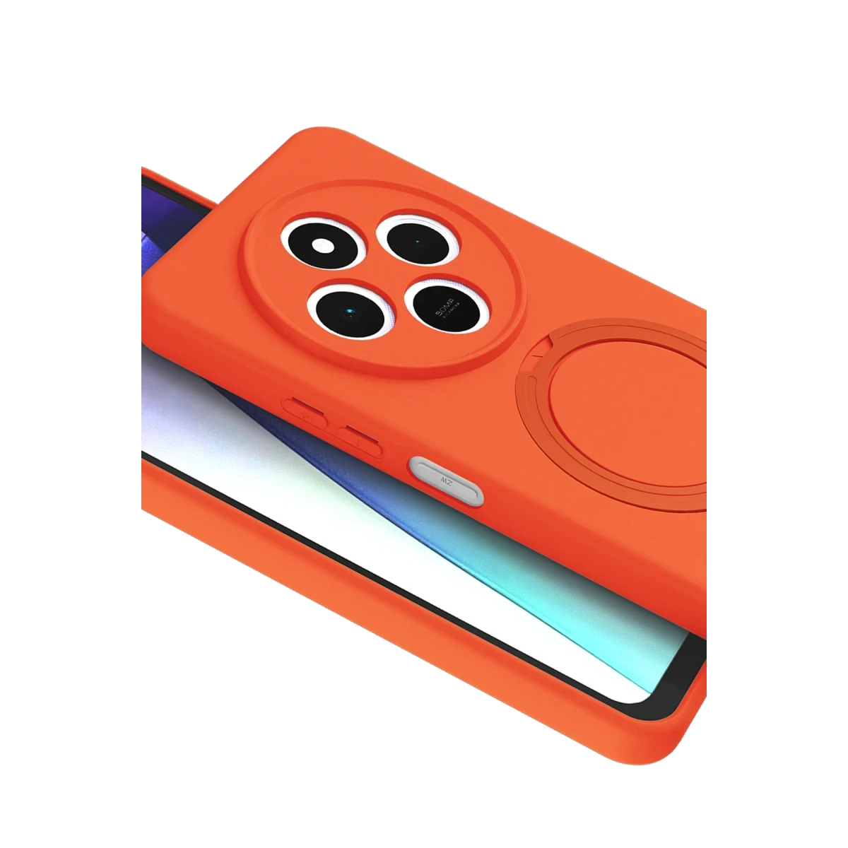 Xiaomi Redmi 14C Regal Magsafe Standlı Kapak - Turuncu