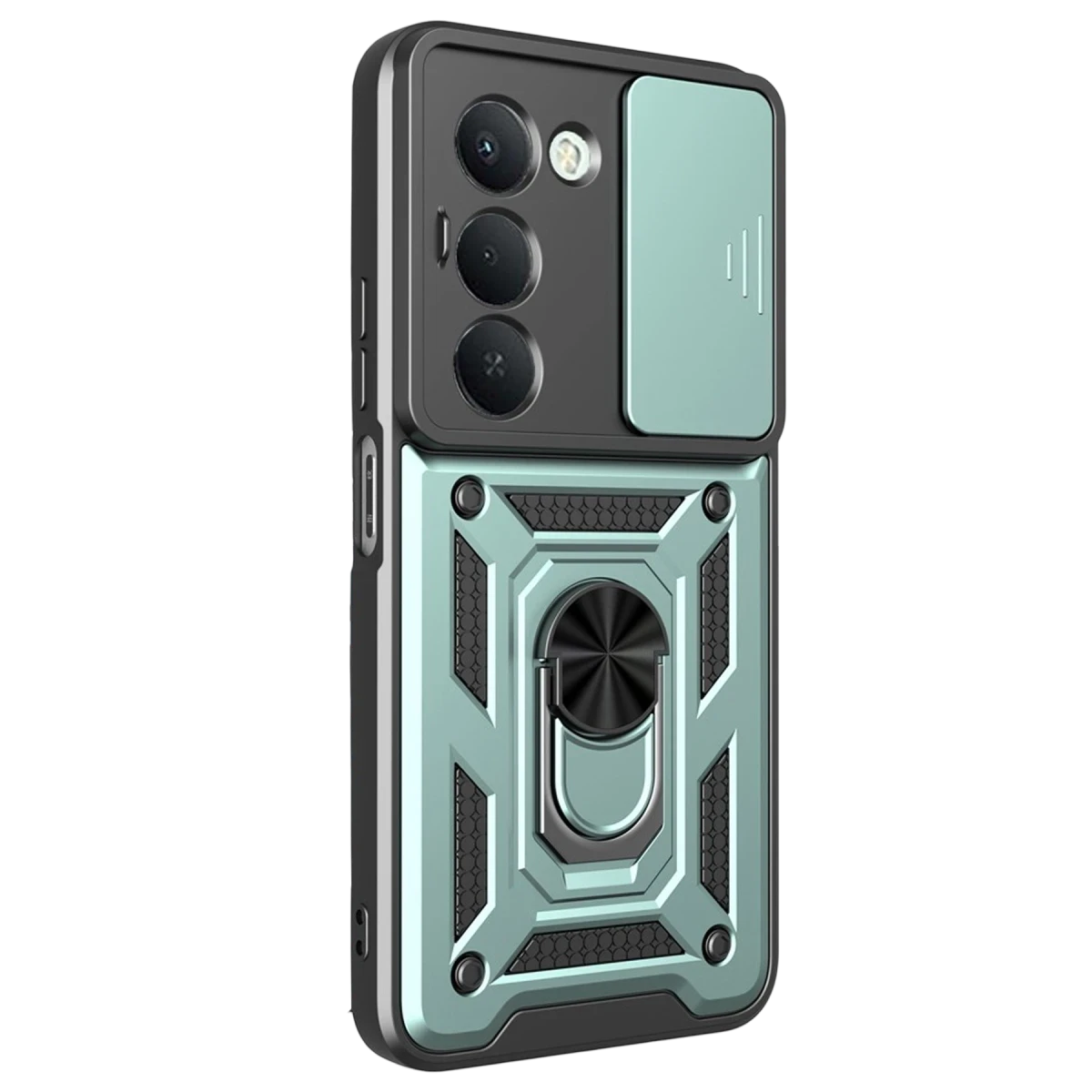 Xiaomi Redmi 15 4G Pars Lens Yüzüklü Silikon - Yeşil