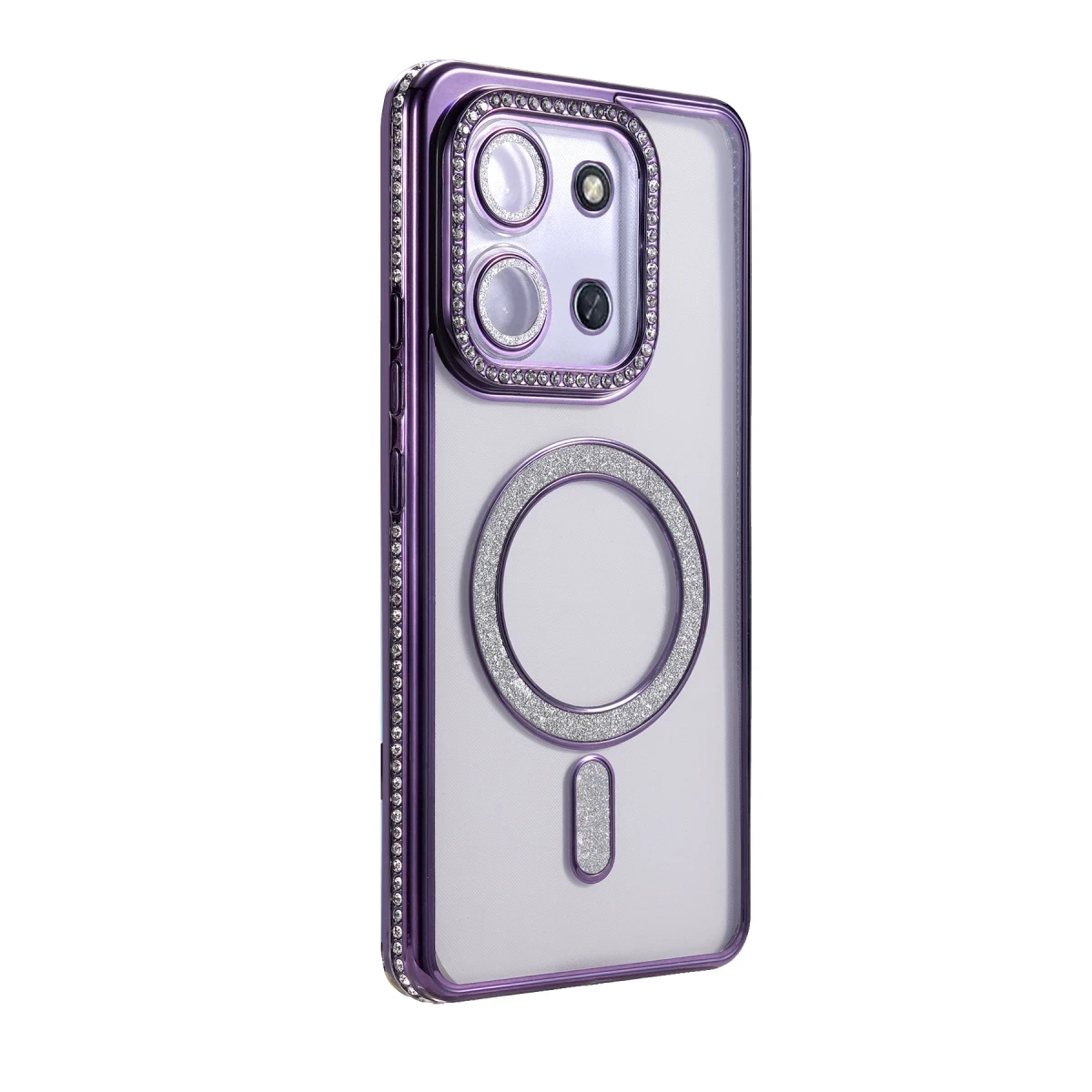 Xiaomi Redmi 15C 4G Joke Simli Magneticsafe Kılıf - Derin Mor
