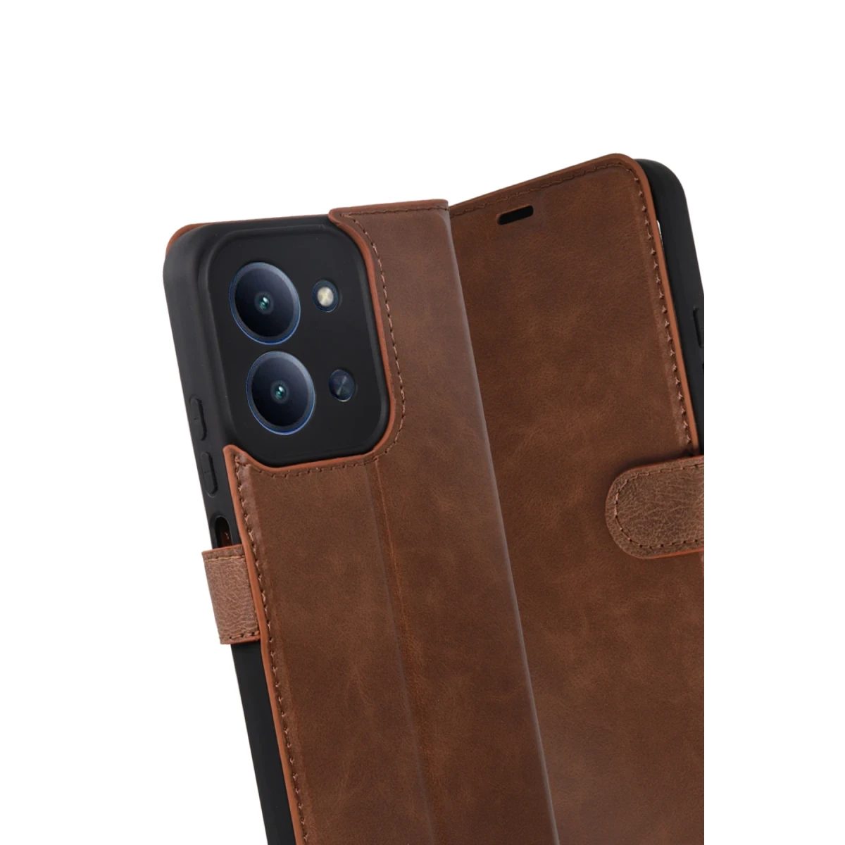 Xiaomi Redmi 15C 4G Trend S Plus Kapaklı Kılıf - Taba