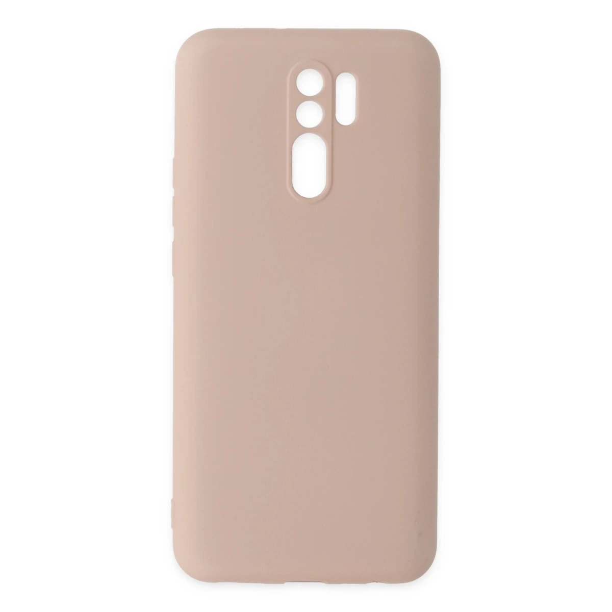 Xiaomi Redmi 9 Kılıf Nano içi Kadife Silikon - Pudra
