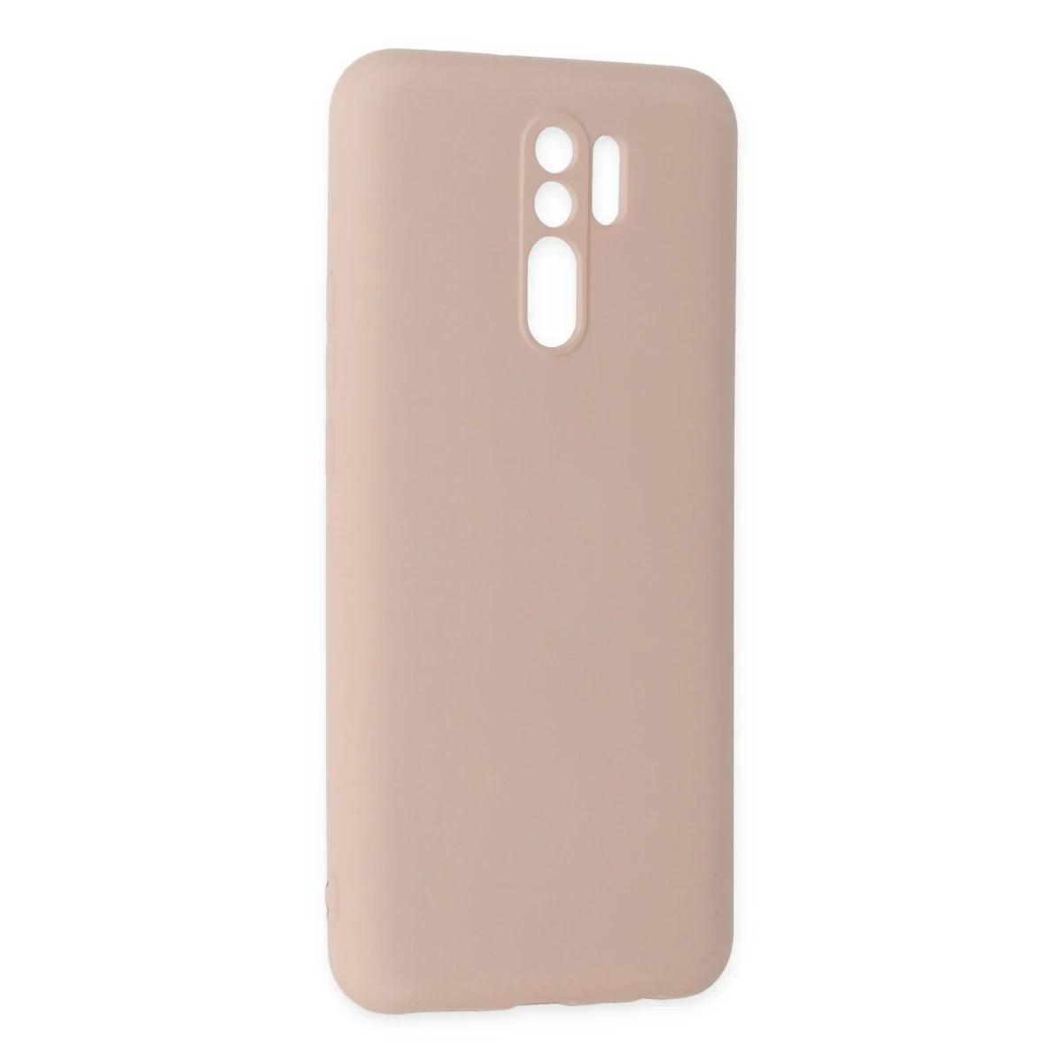 Xiaomi Redmi 9 Kılıf Nano içi Kadife Silikon - Pudra