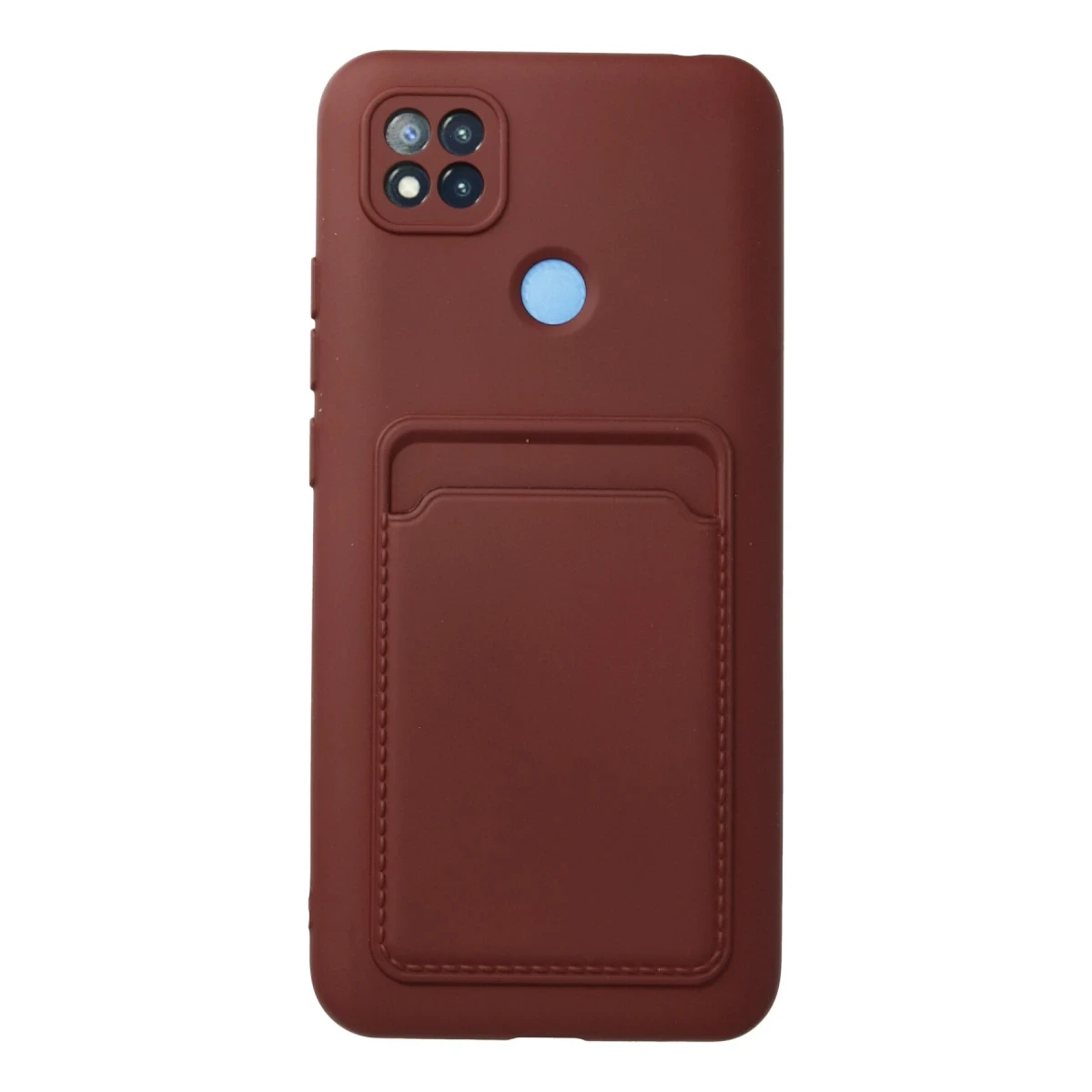 Xiaomi Redmi 9C Kılıf Kelvin Kartvizitli Silikon - Bordo