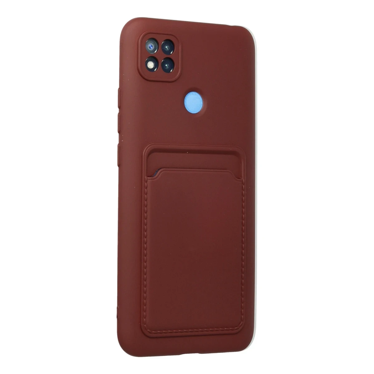 Xiaomi Redmi 9C Kılıf Kelvin Kartvizitli Silikon - Bordo