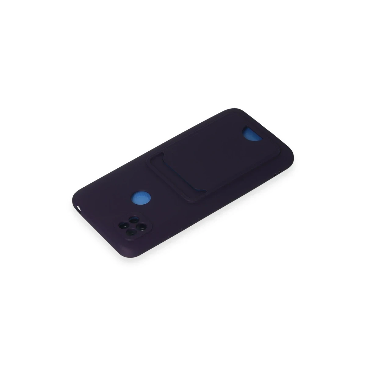 Xiaomi Redmi 9C Kılıf Kelvin Kartvizitli Silikon - Derin Mor
