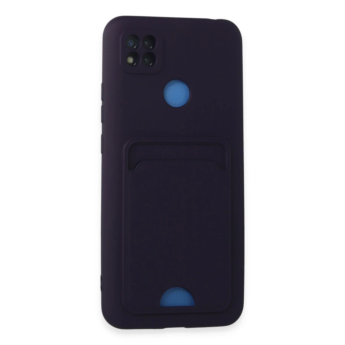 Xiaomi Redmi 9C Kılıf Kelvin Kartvizitli Silikon - Derin Mor