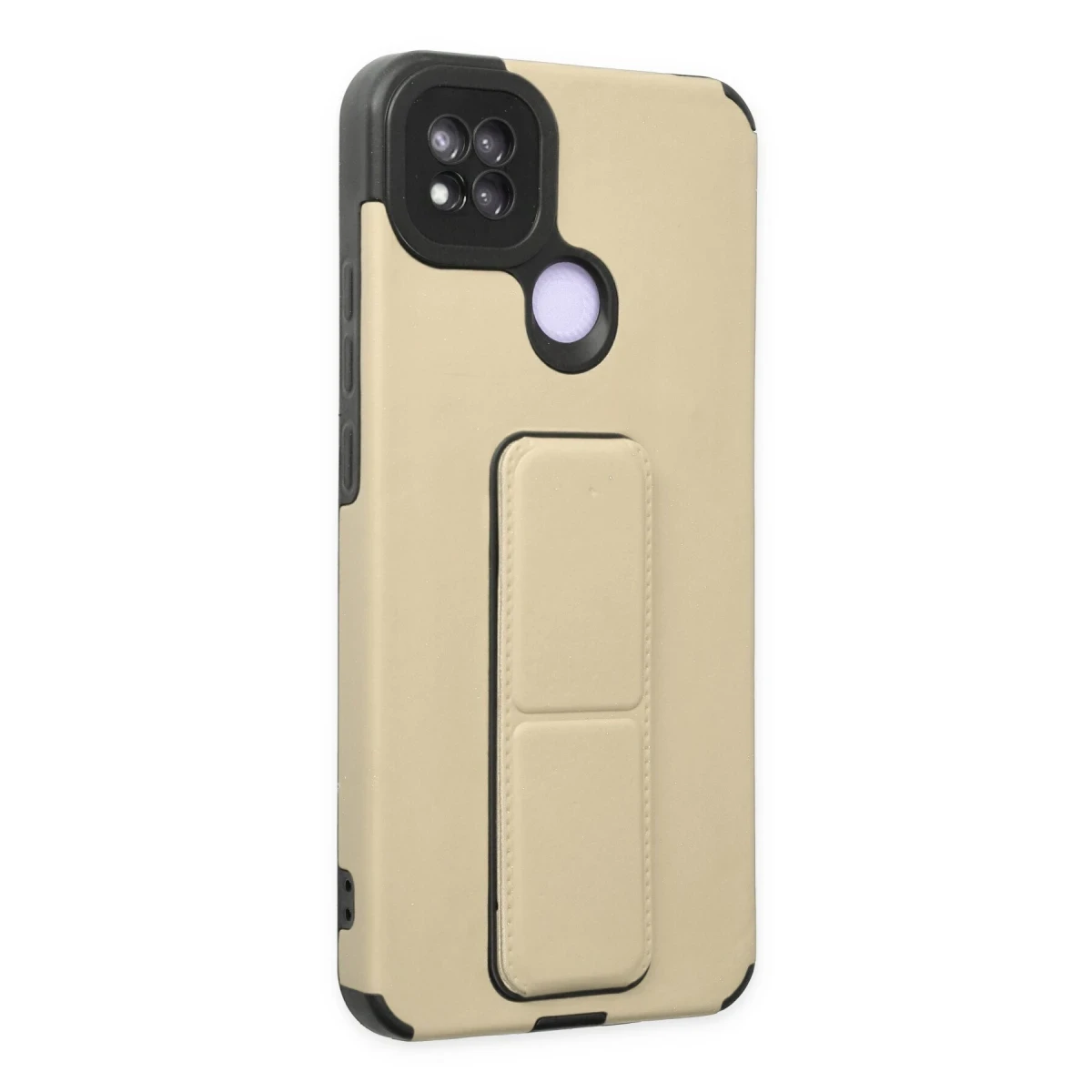 Xiaomi Redmi 9C Kılıf Mega Standlı Silikon - Gold