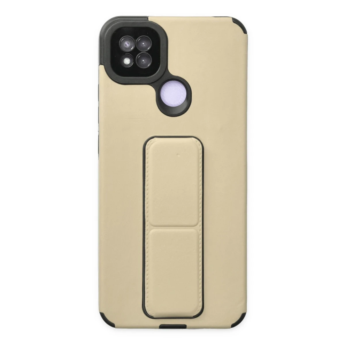 Xiaomi Redmi 9C Kılıf Mega Standlı Silikon - Gold