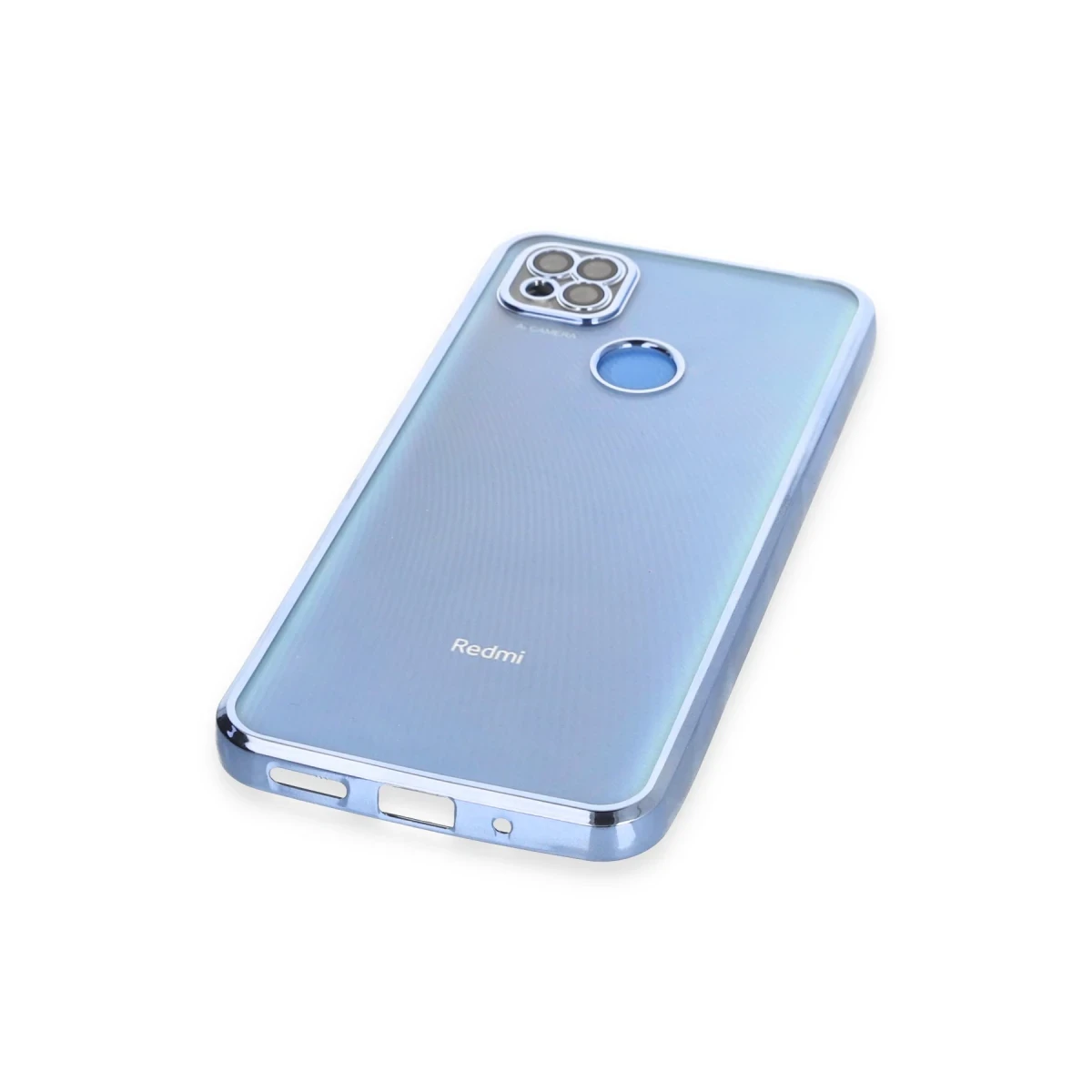 Xiaomi Redmi 9C Kılıf Razer Lensli Silikon - Açık Mavi