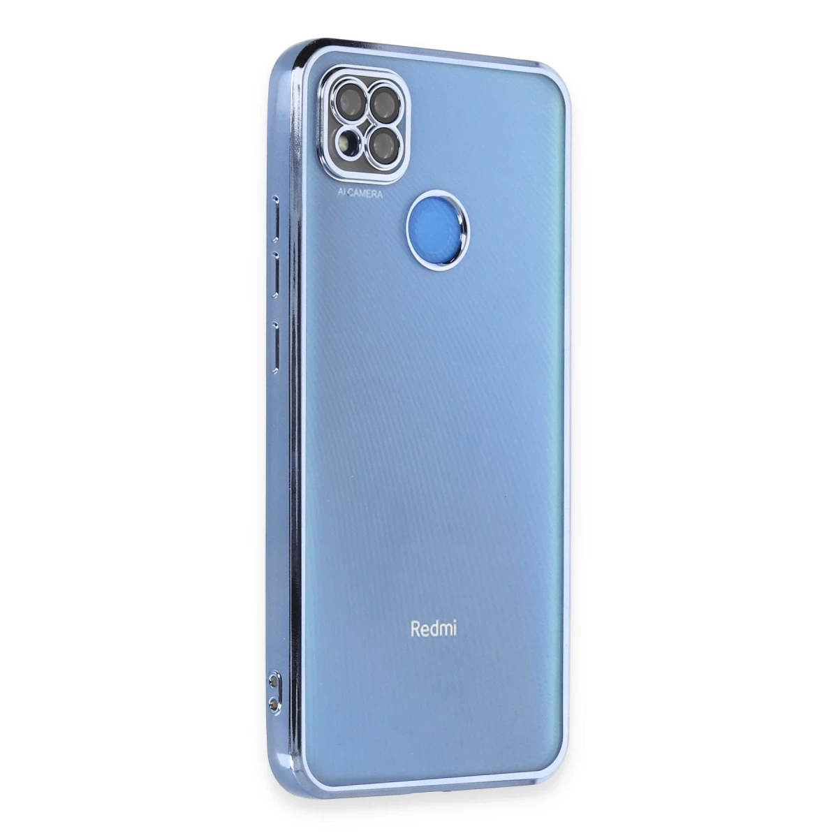 Xiaomi Redmi 9C Kılıf Razer Lensli Silikon - Açık Mavi