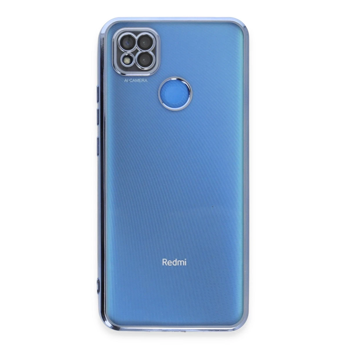 Xiaomi Redmi 9C Kılıf Razer Lensli Silikon - Açık Mavi