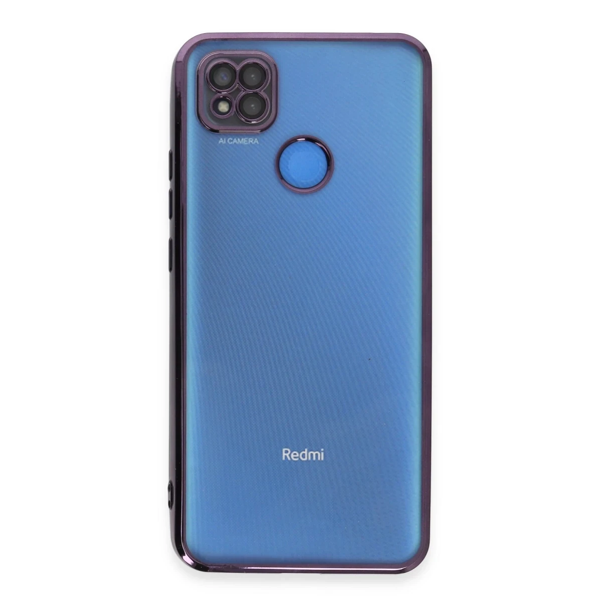 Xiaomi Redmi 9C Kılıf Razer Lensli Silikon - Mor