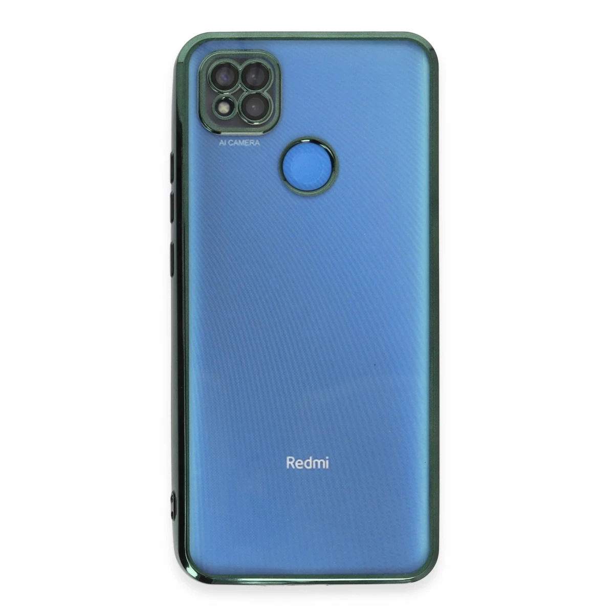 Xiaomi Redmi 9C Kılıf Razer Lensli Silikon - Yeşil
