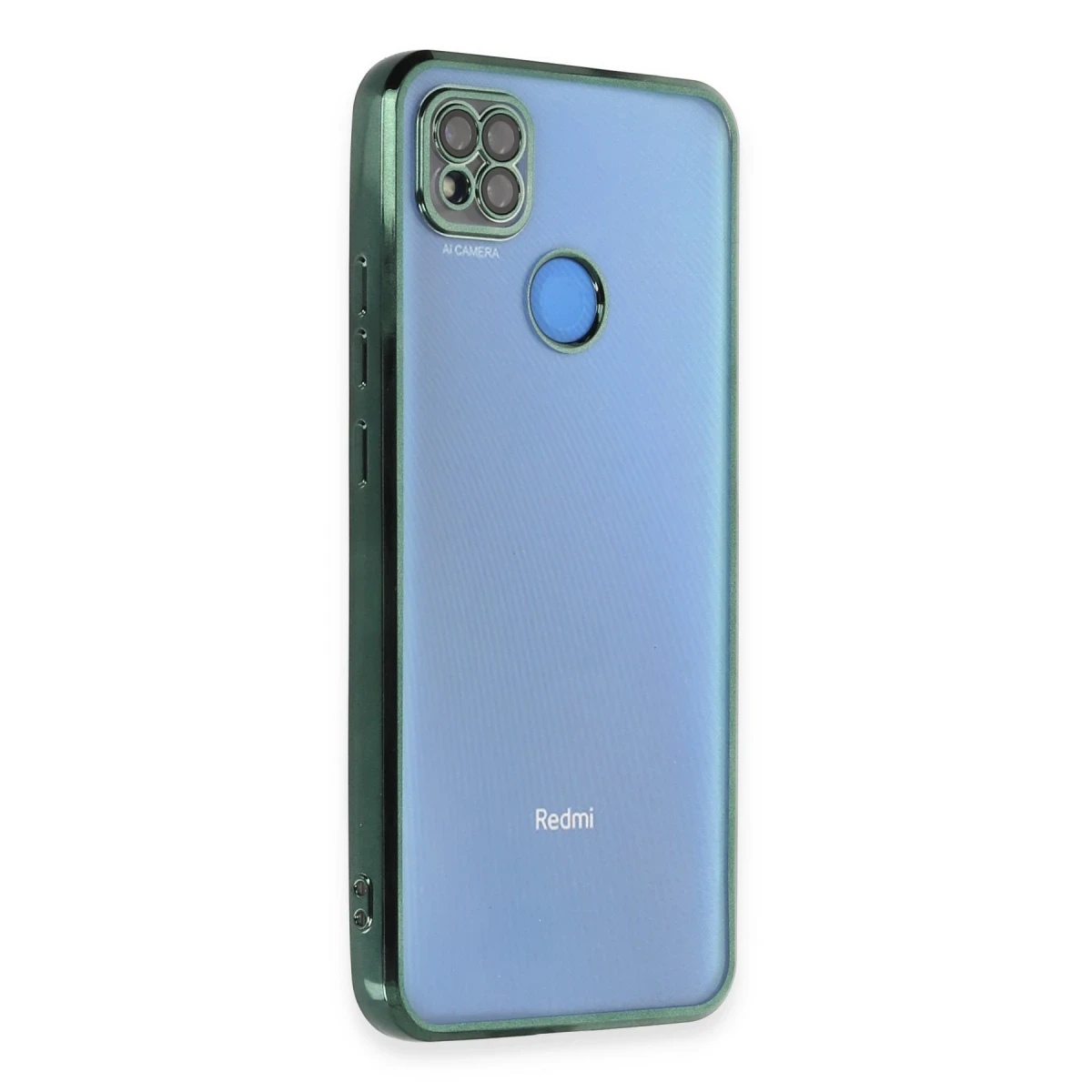 Xiaomi Redmi 9C Kılıf Razer Lensli Silikon - Yeşil