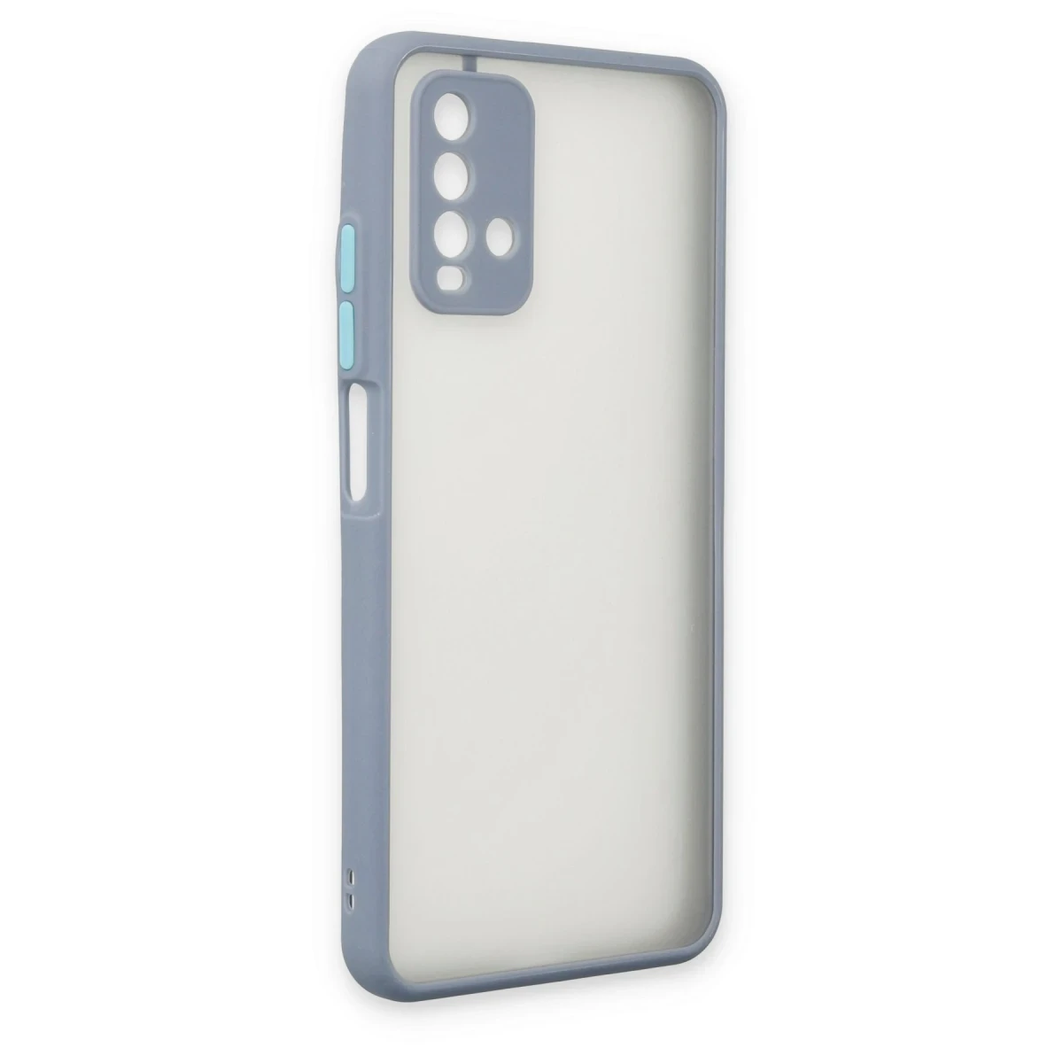 Xiaomi Redmi 9T Kılıf Montreal Silikon Kapak - Gri