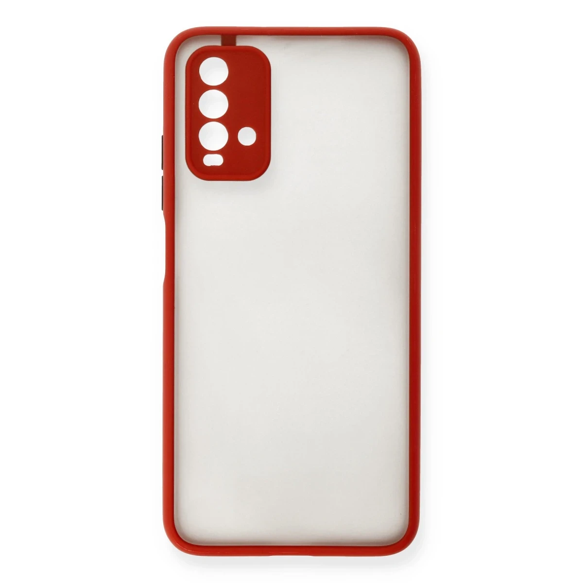 Xiaomi Redmi 9T Kılıf Montreal Silikon Kapak - Kırmızı
