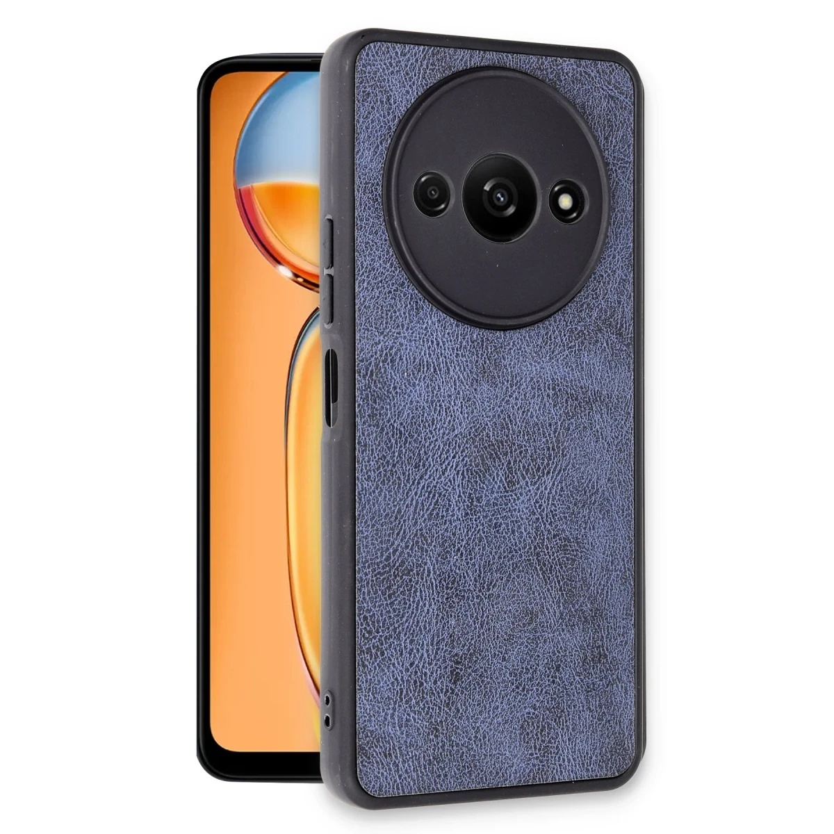 Xiaomi Redmi A3 4G Kılıf Aras Deri Kapak - Lacivert