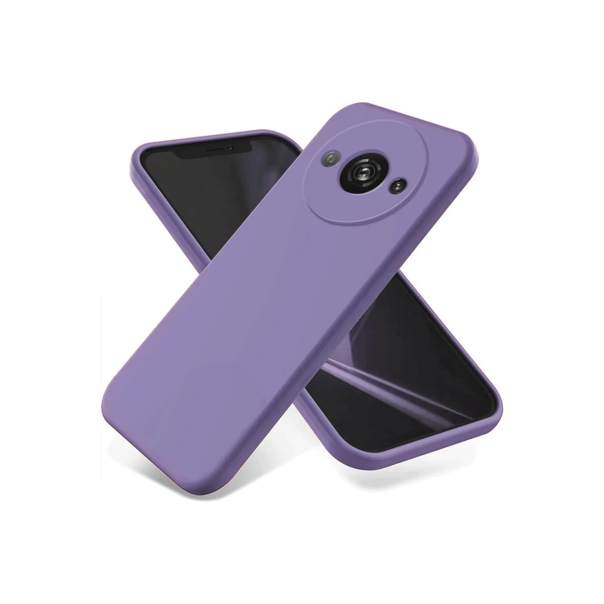 Xiaomi Redmi A3 4G Kılıf First Silikon - Lila