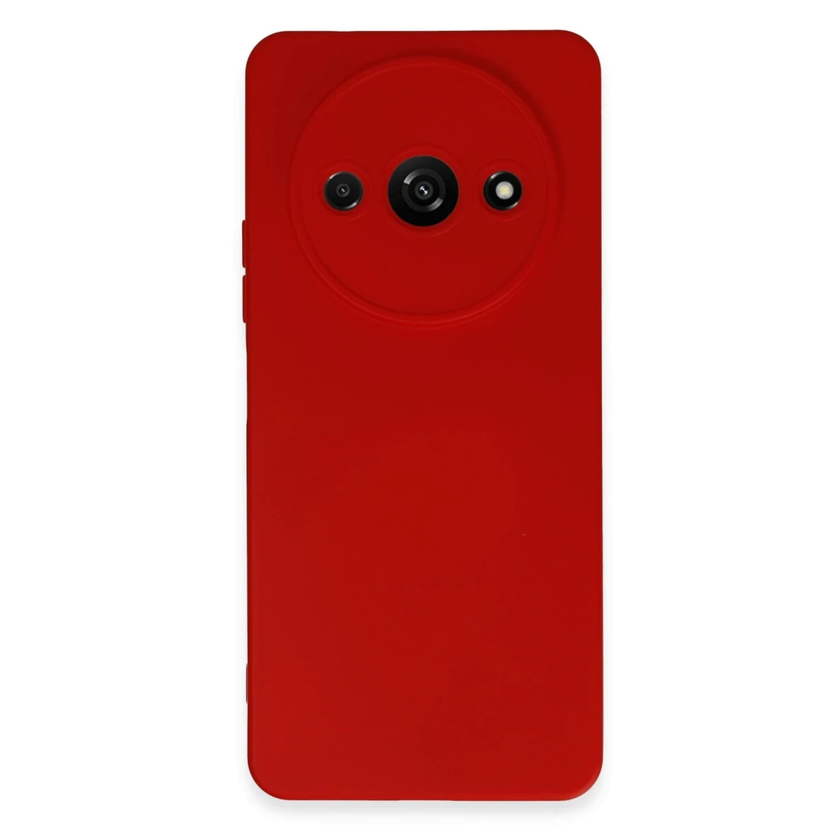Xiaomi Redmi A3 4G Kılıf Nano içi Kadife Silikon - Kırmızı