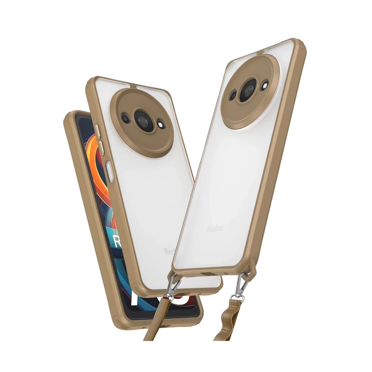 Xiaomi Redmi A3 4G Kılıf Penta Silikon Kılıf - Çöl Titanyum