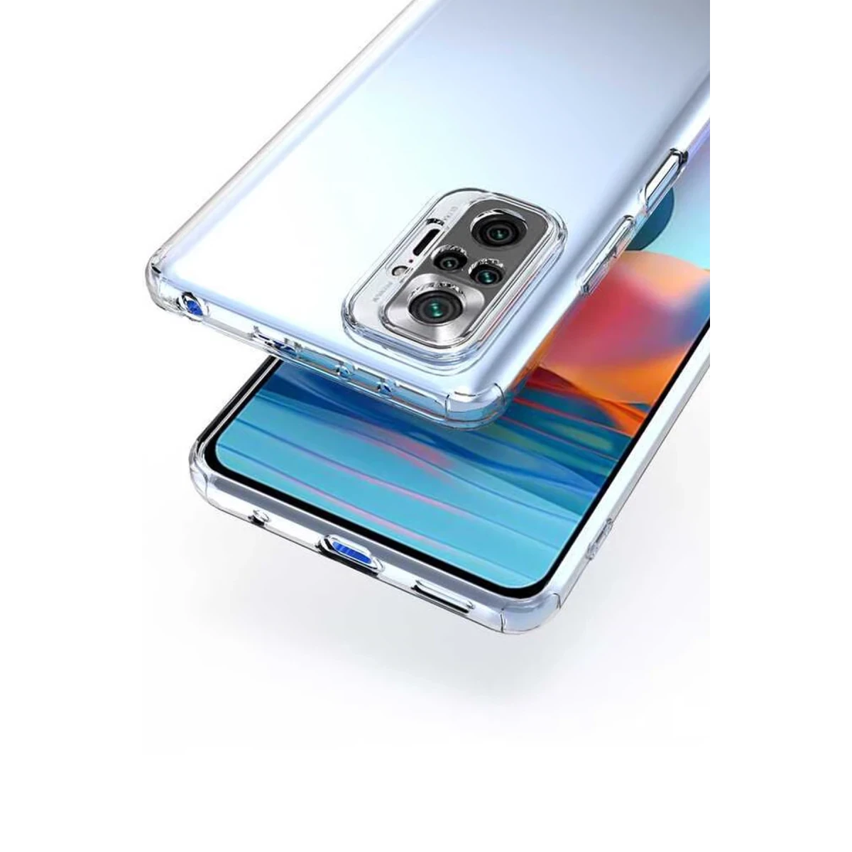 Xiaomi Redmi Note 10 5G Kılıf Lüx Şeffaf Silikon