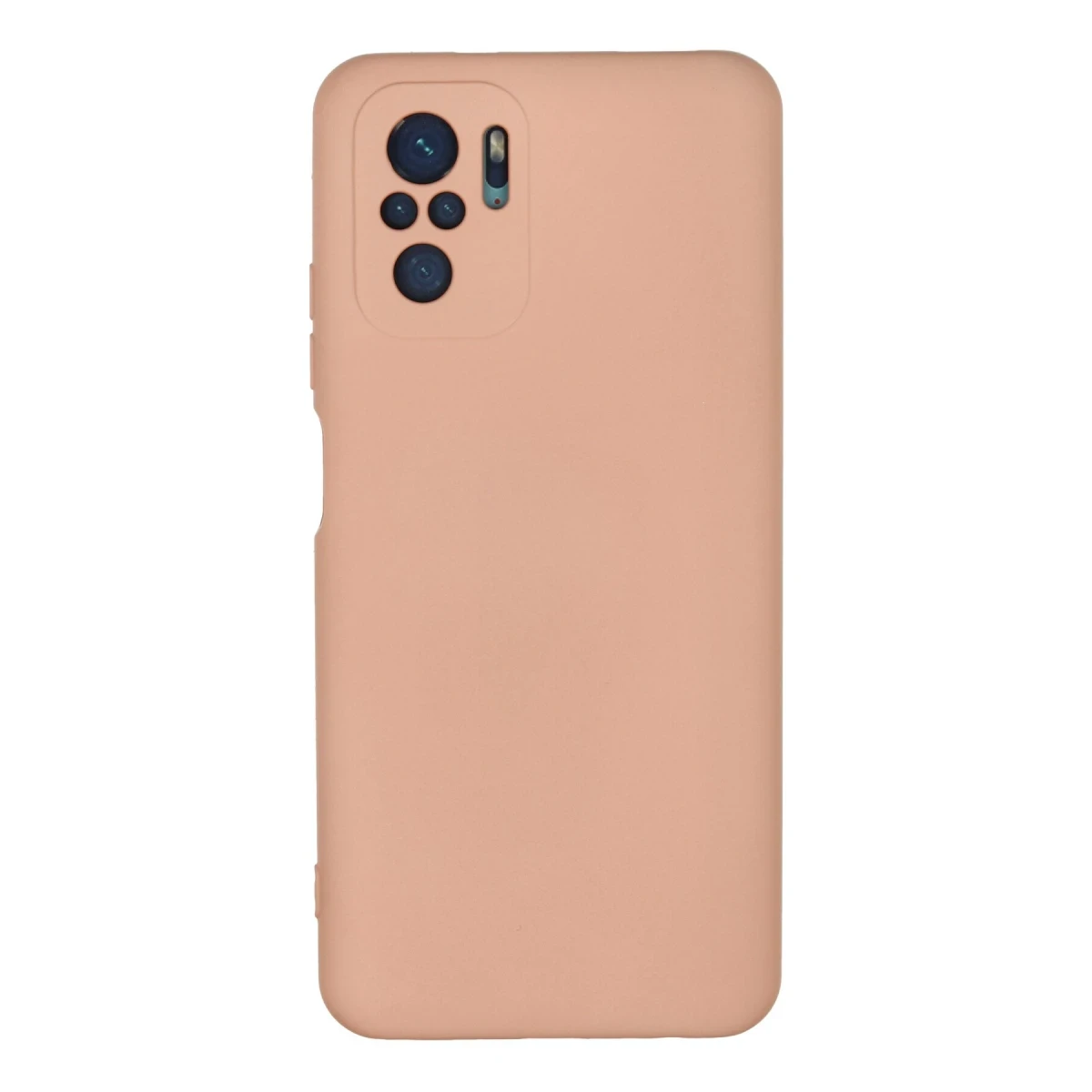 Xiaomi Redmi Note 10 Kılıf Nano içi Kadife Silikon - Pudra