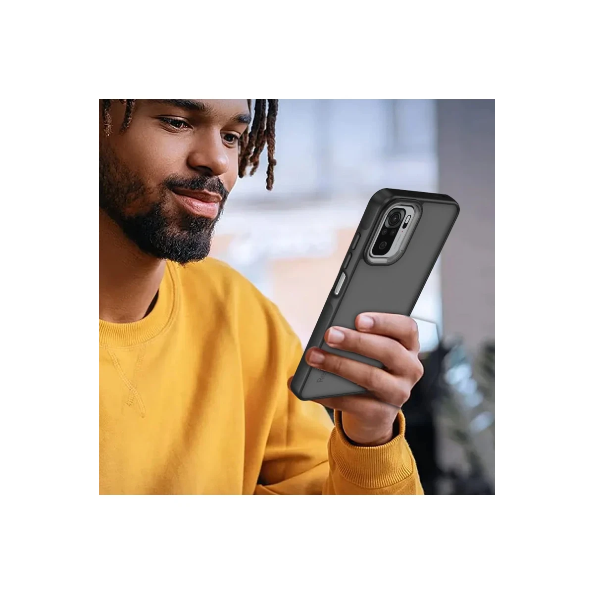 Xiaomi Redmi Note 10 Pro Kılıf Elegant Kapak - Pudra