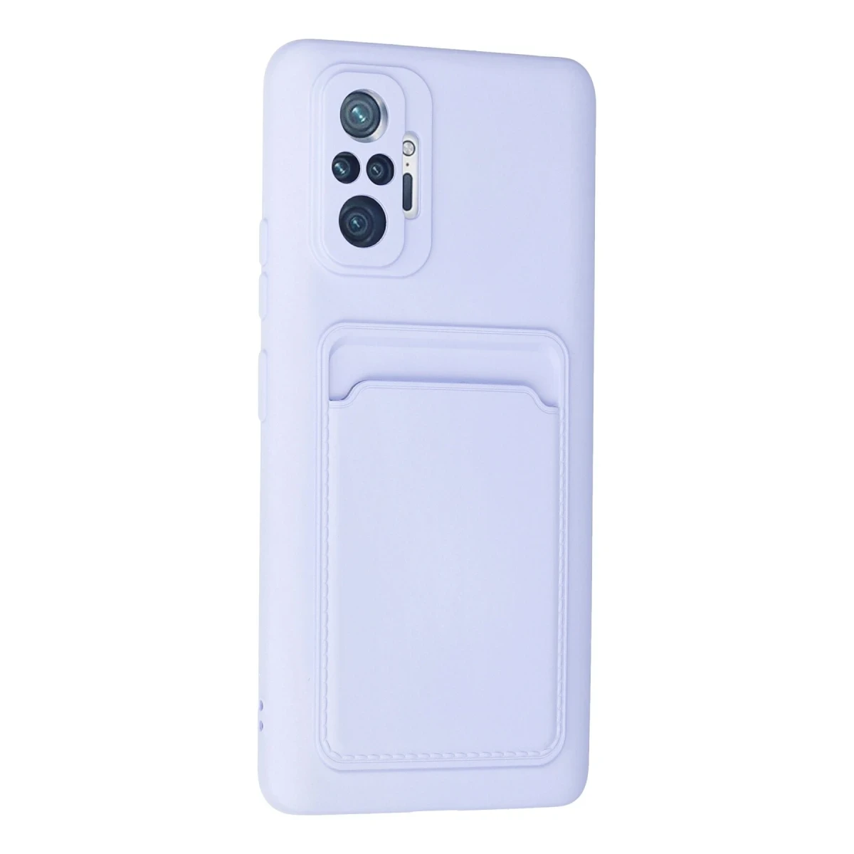 Xiaomi Redmi Note 10 Pro Kılıf Kelvin Kartvizitli Silikon - Lila