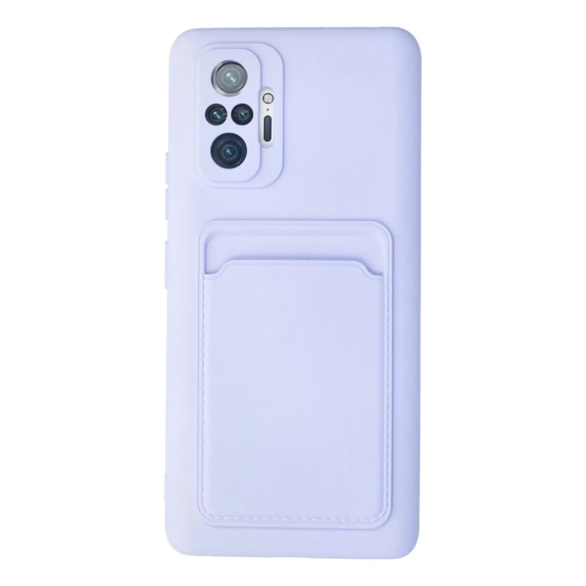 Xiaomi Redmi Note 10 Pro Kılıf Kelvin Kartvizitli Silikon - Lila