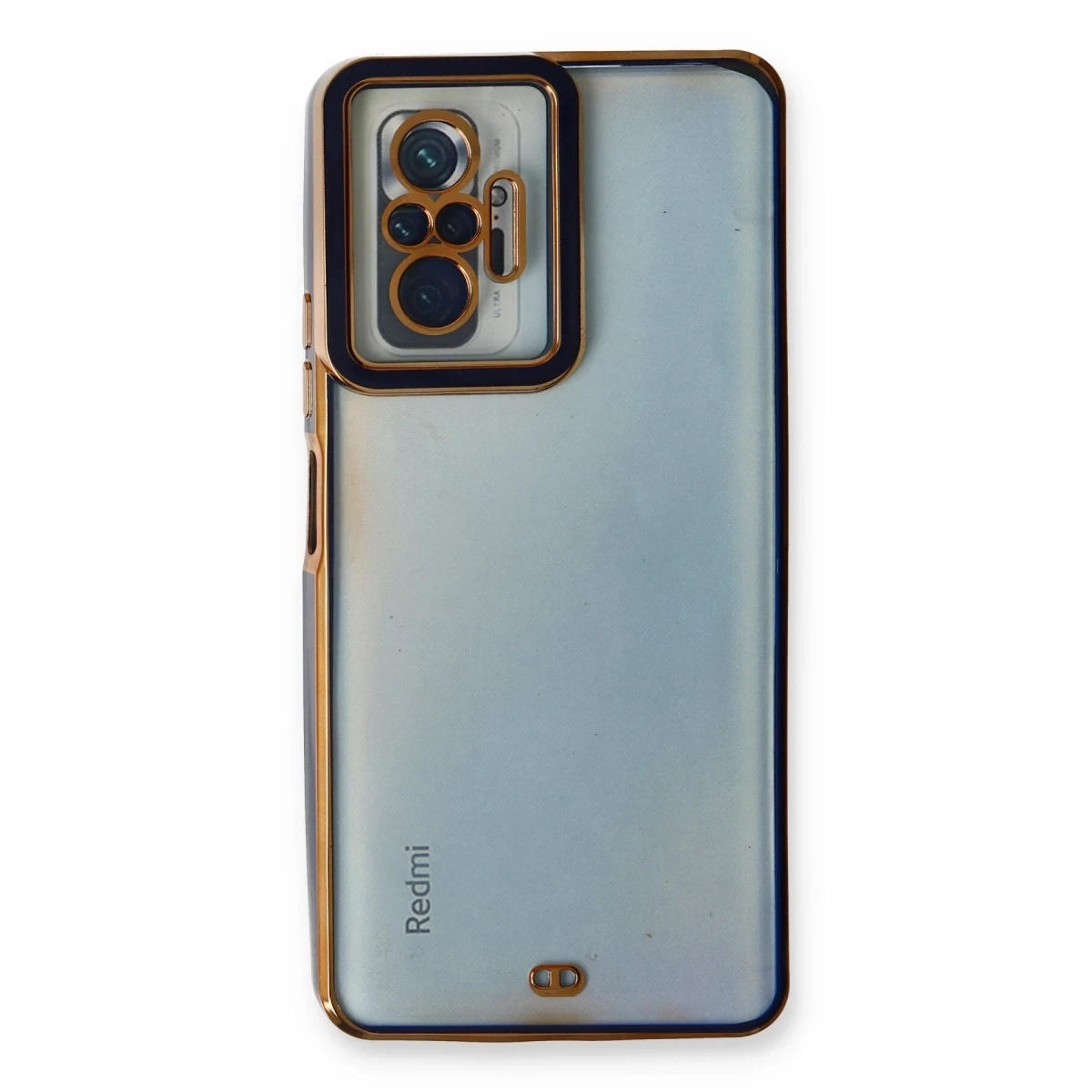 Xiaomi Redmi Note 10 Pro Kılıf Liva Lens Silikon - Mavi