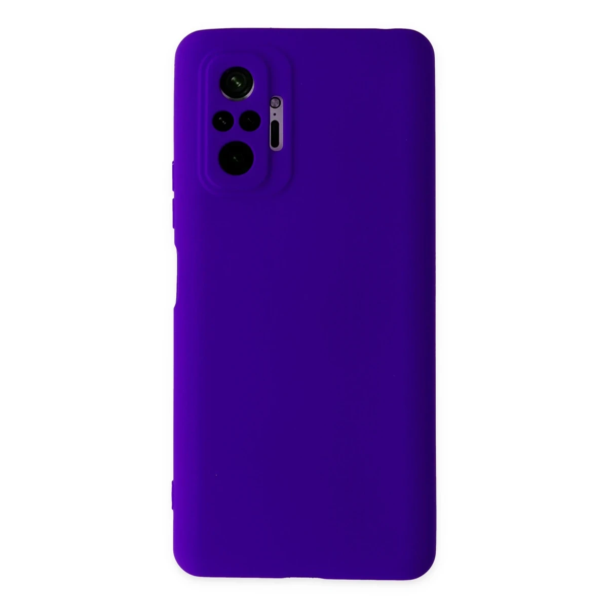 Xiaomi Redmi Note 10 Pro Kılıf Nano içi Kadife Silikon - Mor