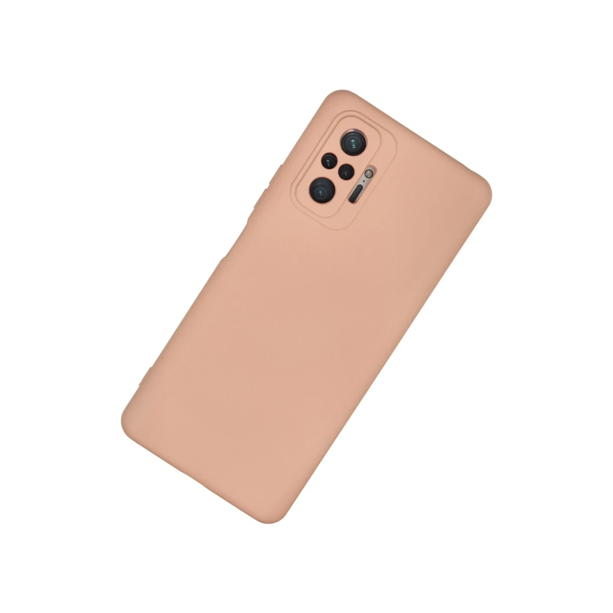 Xiaomi Redmi Note 10 Pro Kılıf Nano içi Kadife Silikon - Pudra