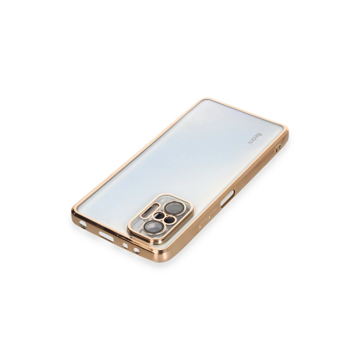Xiaomi Redmi Note 10 Pro Kılıf Razer Lensli Silikon - Gold
